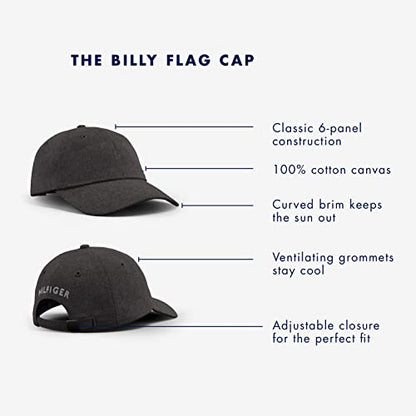 Tommy Hilfiger Men's Cotton Billy Adjustable Flap Baseball Cap - color: Classic White