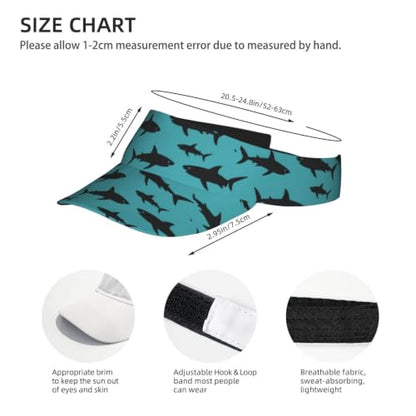Leopard Print Sun Visor Hat Adjustable Sports Beach Cap for Men Women - color: 23