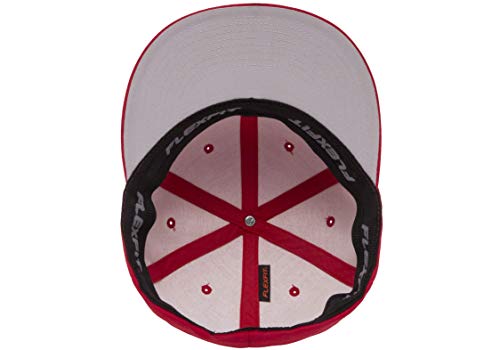 Flexfit Men's On Field Pro-Baseball Cap - color: Red, size: Large-X-Large