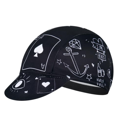 Cycling Cap for Man and Woman Cycling Hat Under Helmet-Polyester Breathable Sweat Absorbent - color: Bee-20