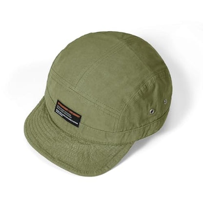 Croogo Short Brim Baseball Cap 5 Panel Flat Brim Hat for Men Street Style - color: Dy09-green