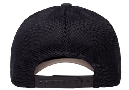 Flexfit 110M Trucker Mid-Profile Mesh Back Snapback Cap - color: Navy