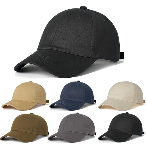 6Pcs Unisex Vintage Washed Baseball Cap Hat Adjustable Cotton Sports Caps for Men Women Outdoor Sports - color: Multiple Color