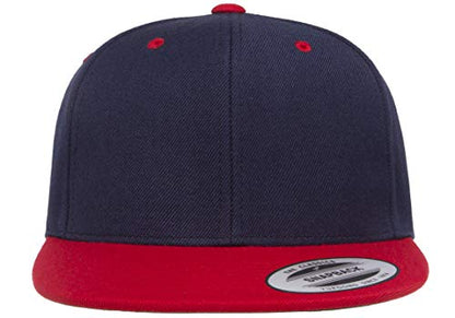 Flexfit Unisex Adult Yp Classics Premium Snapback Cap – 2-Tone - color: Navy/Red