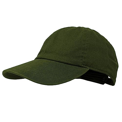 Glory Max 100% Cotton Baseball Cap Classic Plain Low Profile Golf Dad Hat Buckle Adjustable - color: Olive
