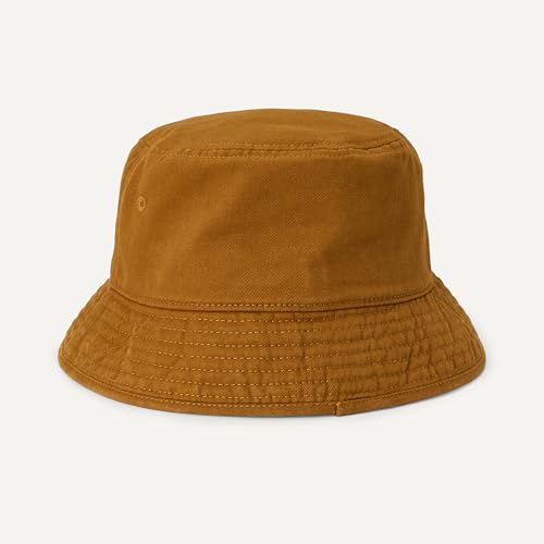 Amazon Essentials Men's Washed Cotton Canvas Bucket Hat - color: Brown, size: Small-Medium