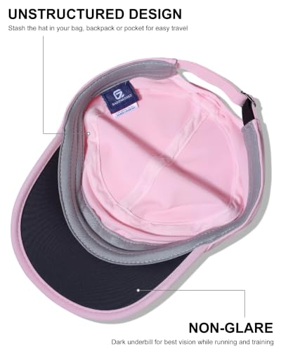 GADIEMKENSD Stretch Army Cap Cadet Military Hats Flat Top Baseball Cap Short Bill Breathable - color: Pink