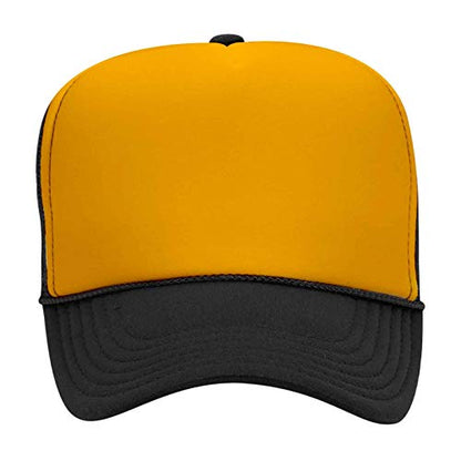 OTTO 5 Panel High Crown Mesh Back Trucker Hat Polyester Foam Front