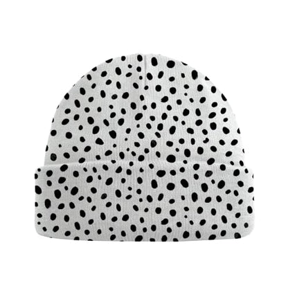 Beanie Knit Hat Winter Unisex Cuffed Beanies Skull Cap Warm Double Layer Thick Acrylic Cute for Girls Women Men - color: Spot