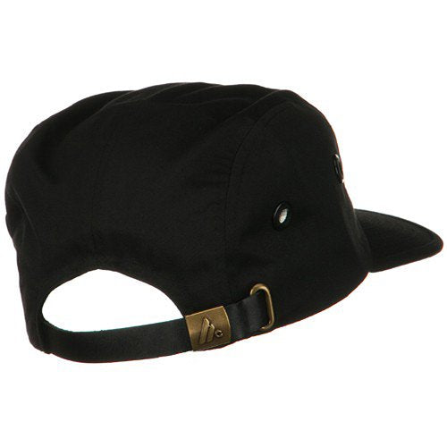 e4Hats.com 5 Panel Camouflage Twill Cap - color: Black