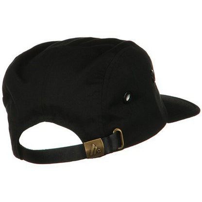 e4Hats.com 5 Panel Camouflage Twill Cap - color: Black