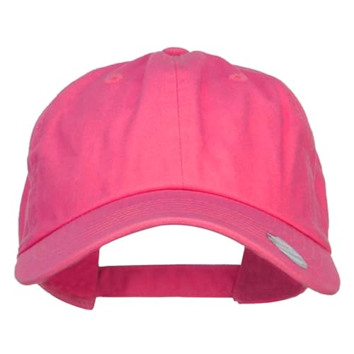 Nissi Unstructured Cotton Twill Washed Cap - color: Hot Pink