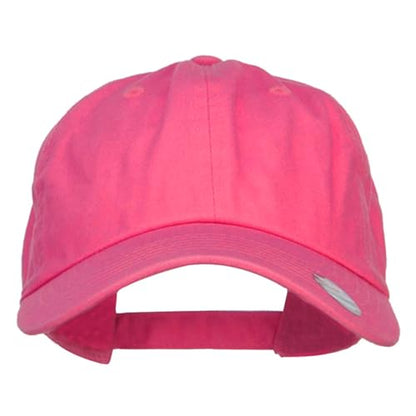Nissi Unstructured Cotton Twill Washed Cap - color: Hot Pink