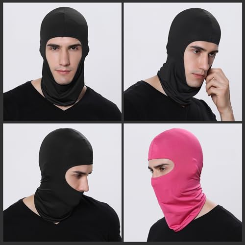 Pukavt 1-6 Pack Balaclava Face Mask, Ski Mask for Men Women - color: Pink-2pk
