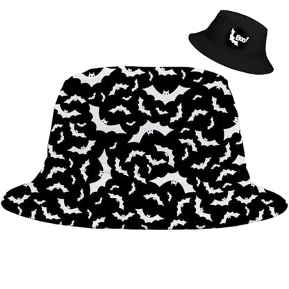 Bucket Hat for Men Women Funny Holiday Fishing Hat Cute Fisherman Cap - color: H-bat