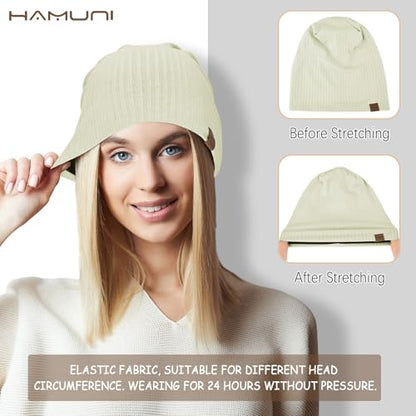 HAMUNI Slouchy Beanie for Men Women Soft Lightweight Chemo Headwear - color: Light Green