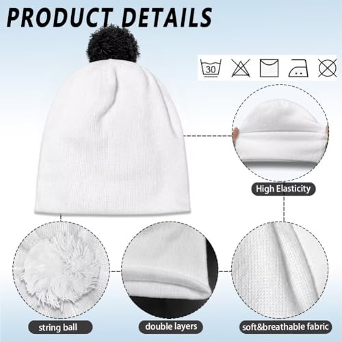 Girls Boys Winter Warm Knit Beanie Pompom Elasticity Slouchy Hat Skull Caps for Childrens - color: Blue Axolotl