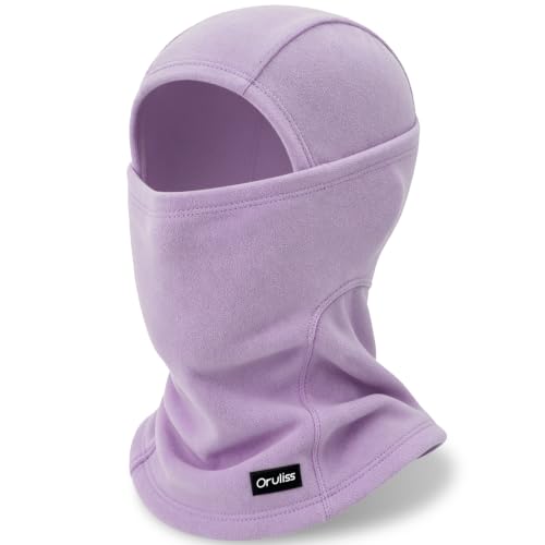 Winter Ski Mask Balaclava for Men Women, Warm Full Face Mask Cold Weather Snowboarding Skiing Motorcycling - color: Light Purple