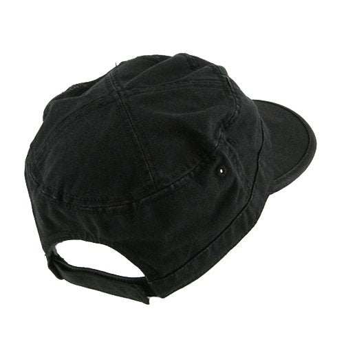 e4Hats.com Enzyme Regular Solid Army Caps - color: Black