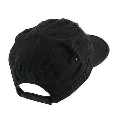 e4Hats.com Enzyme Regular Solid Army Caps - color: Black