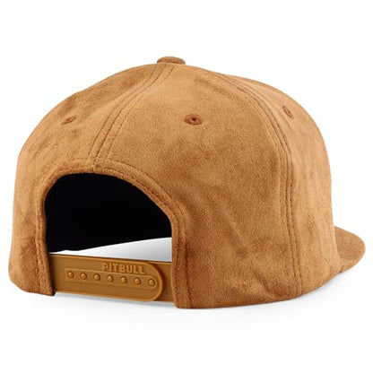 Trendy Apparel Shop Plain Suede Flat Bill Snapback Cap - color: Wheat