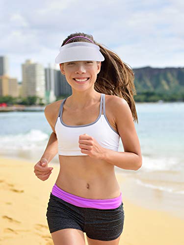 Wide Brim Sun Visor Hats - color: Black, White, Light Blue, Beige