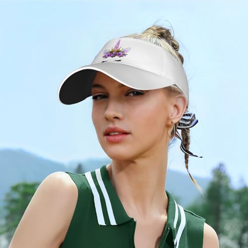 Wide Brim Sun Visor Hat - color: Yellow