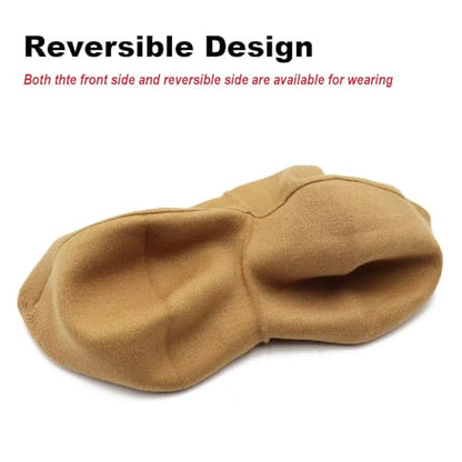 Wheebo Reversible Solid Color French Beret Hat for Women and Girls - color: Camel