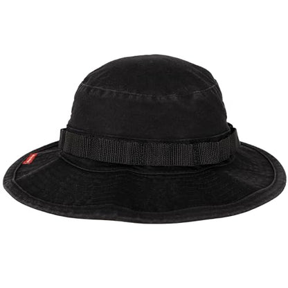 Rothco 빈티지 Boonie 모자 - 야외 모험을 위한 최고의 자외선 차단 버킷 모자 - color: 블랙., size: 7 3/4