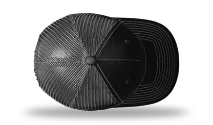 Richardson 112FP & 112PFP Classic Fit Five-Panel Snapback Trucker Cap |OSFM - color: Black