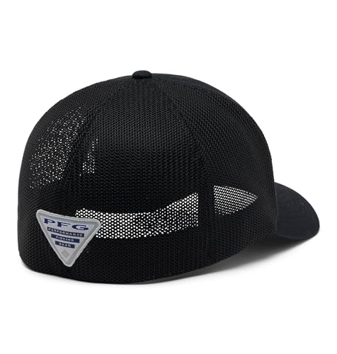 Columbia Unisex PFG Patch Mesh Ball Cap - color: Black/Spin Flyer, size: Small-Medium