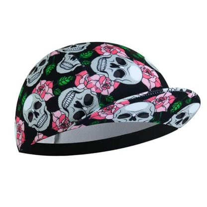 Cycling Cap for Man and Woman Cycling Hat Under Helmet-Polyester Breathable Sweat Absorbent - color: Flo-1