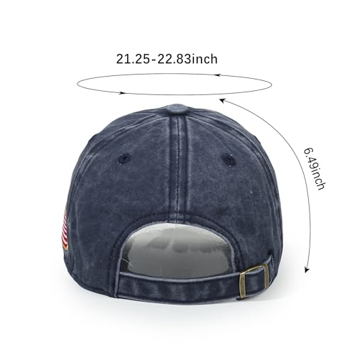 USA 250th Anniversary Baseball Cap Patriotic Embroidered American Hat - color: 2-navy