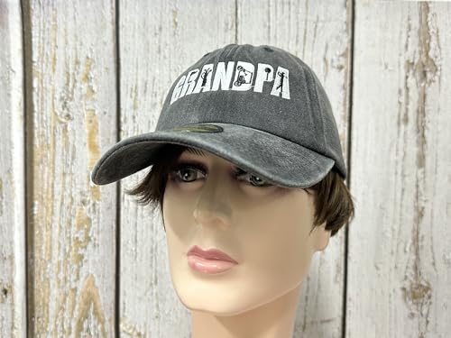 Embroidered Baseball Caps for Men and Women - color: Golfing Grandpa (Washed Black)