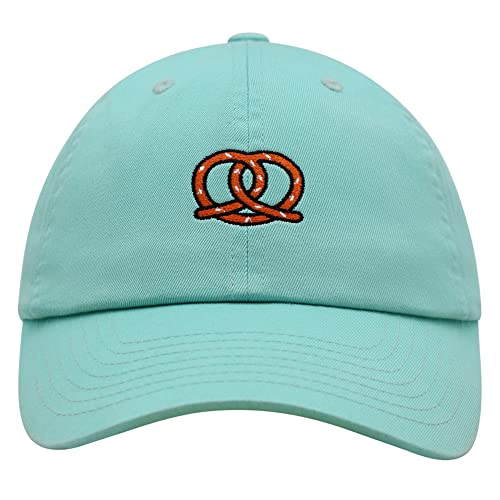 JPAK Pretzel Premium Dad Hat Embroidered Cotton Baseball Cap Snack - color: Mint