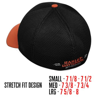 Harley-Davidson Colorblocked Logo Mesh Fitted Cap - 99447-16VM