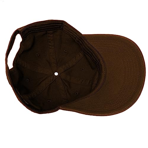 Glory Max 100% Cotton Baseball Cap Classic Plain Low Profile Golf Dad Hat Buckle Adjustable - color: Coffee
