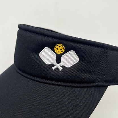 Embroidered Pickleball Visor Men Women,Gifts for Pickleball Lovers - color: Black, style: Pickleball Sport