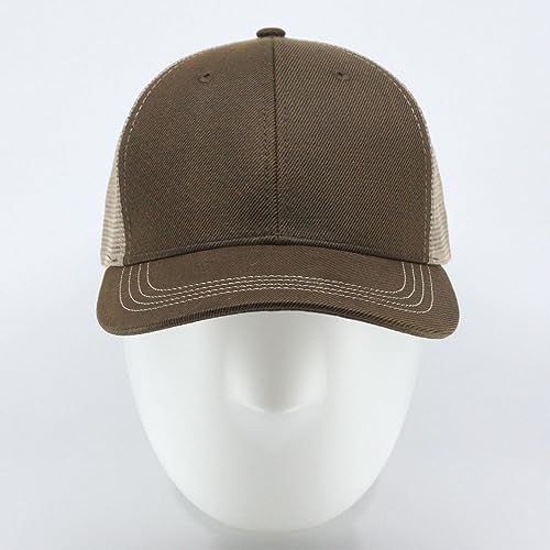Heavy Washed Coated Canvas Wax-Look Adjustable Low Profile Men Women Baseball Cap - color: Brown/Khaki