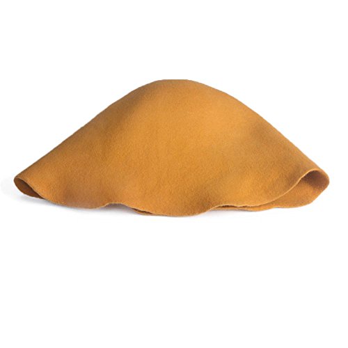 Wool Felt Cone Cloche Hood Millinery Hats Fascinators Block Base Body B107 - color: #4 Yellow