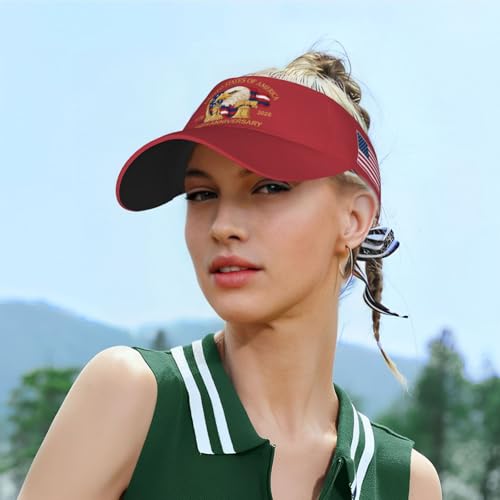 United States 250th Anniversary Hat America Patriotic Visor Caps for Women Men Adjustable Sun Hat - color: Usa 250th Anniversary 13