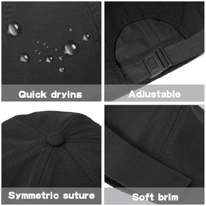 Brimless Hats Quick Drying Docker Caps Beanie Unisex - color: Black