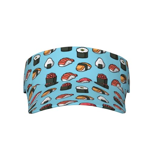 Unisex Adjustable Sports Sun Visor - color: Sushi