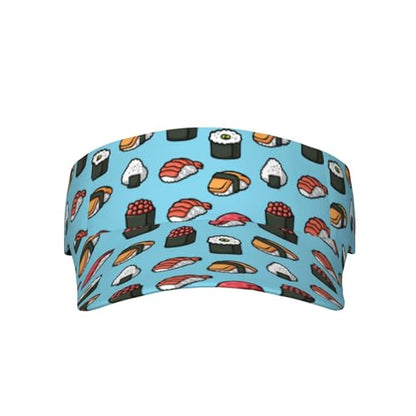 Unisex Adjustable Sports Sun Visor - color: Sushi