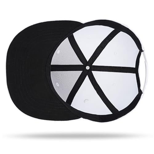 Christian Hats for Men Women - Cross Faith Flat Snapcback Hats - Religious Gifts for Thanksgiving Christmas - color: White/Cross Red