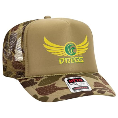 OTTO Cap 5 Panel High Crown Foam Front Mesh Back Trucker Hat, One Size - color: 016cpb
