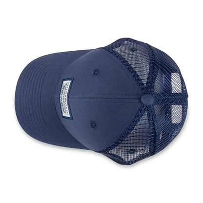 Levi's Men's Classic Style Logo Trucker Hat - Adjustable Lightweight - color: Navy 2-horse Logo
