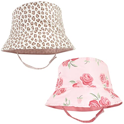 Hudson Baby Baby Hudson Baby Unisex Baby Sun Protection Hat - color: Blush Rose Leopard, size: 0-12 Months