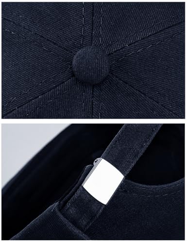 DIYDECAL Brimless Docker Cap,Skullcap Beanie, Retro Sailor Hat for Mens Womens - color: Navy Blue