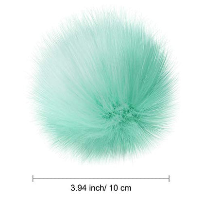 Tatuo 16 Pcs Faux Fur Pom Poms for Hats, Pink Mixed Colors - color: Pink Mixed Colors